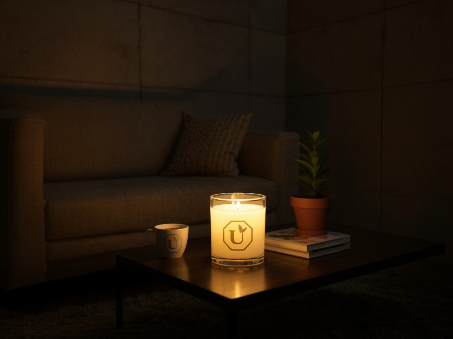 Large Sandalwood Candle