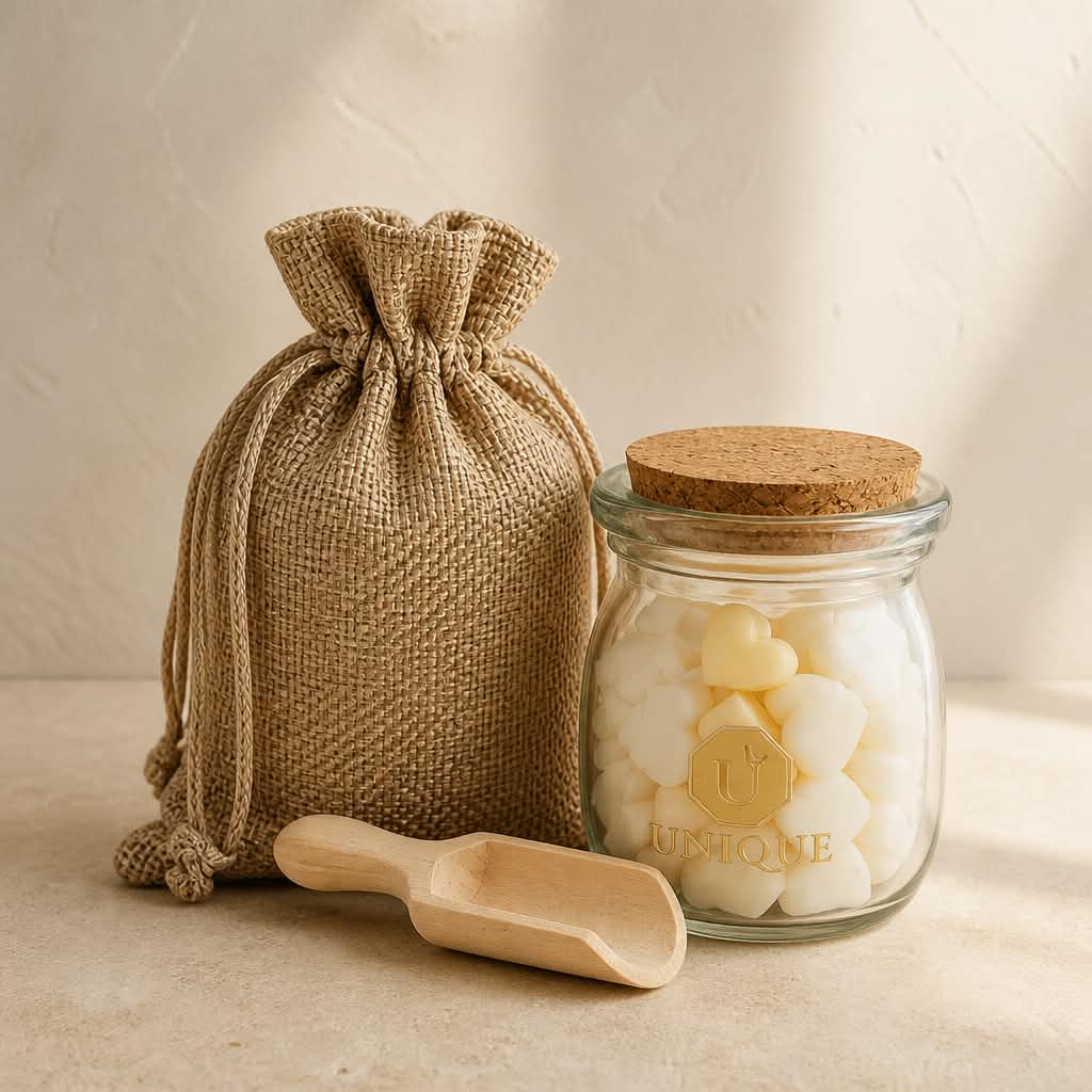 Luxury soy wax melts mini jar hand-poured in the UK