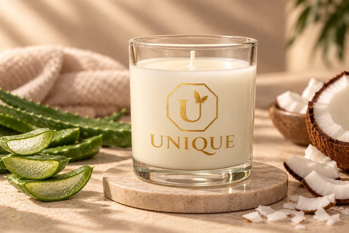 Pure Oasis luxury scented soy wax candle hand-poured in the UK